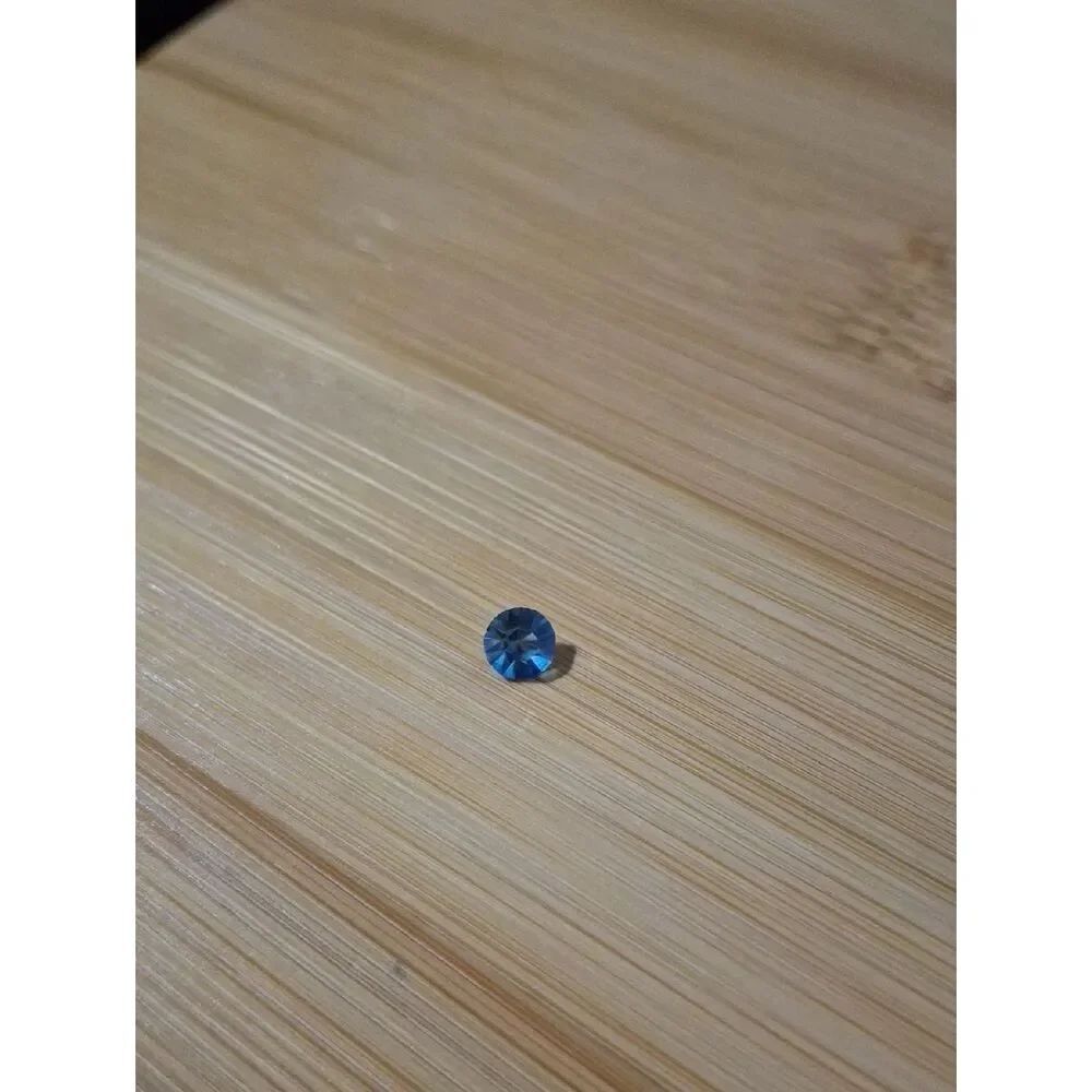 December Birthstone Blue Faceted Floating Locket Diamond Charms